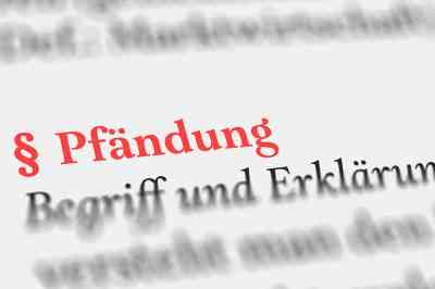 Textausschnitt Pfändung - © Nico - stock.adobe.com
